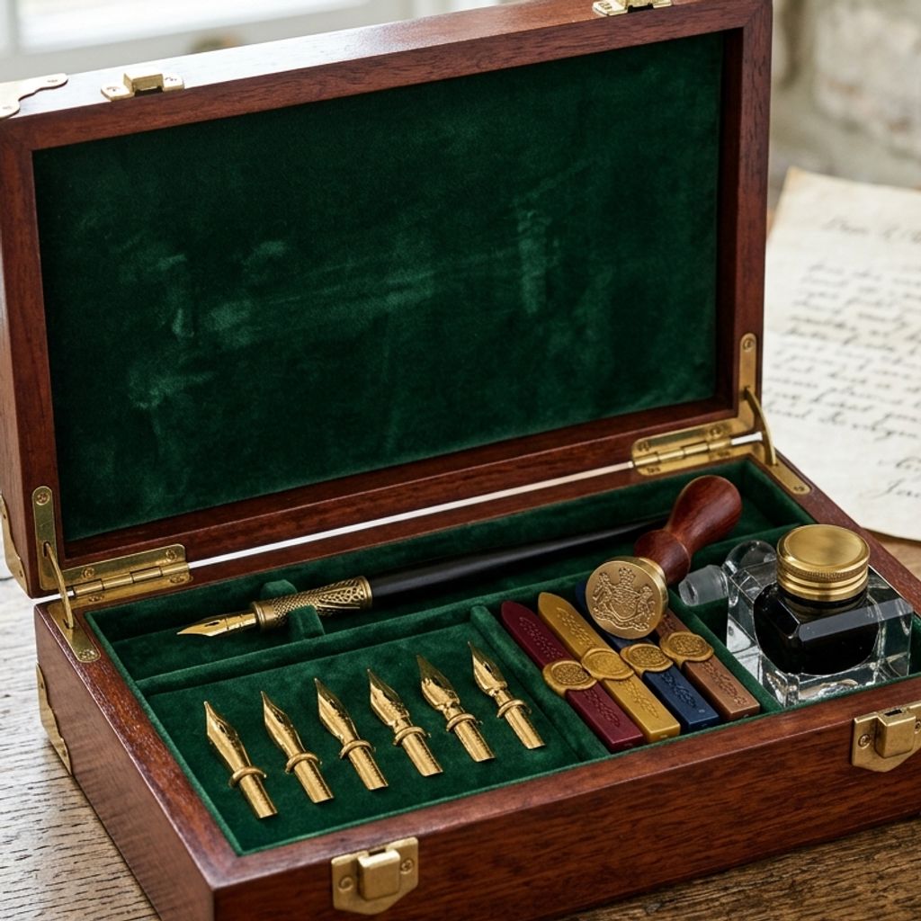 Penlisse Hand-Stitched Full-Grain Tuscan Leather Twin Pen Case